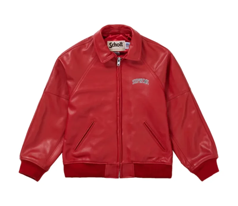 Supreme AW19 Martin Wong Red 8 Ball Leather Jacket