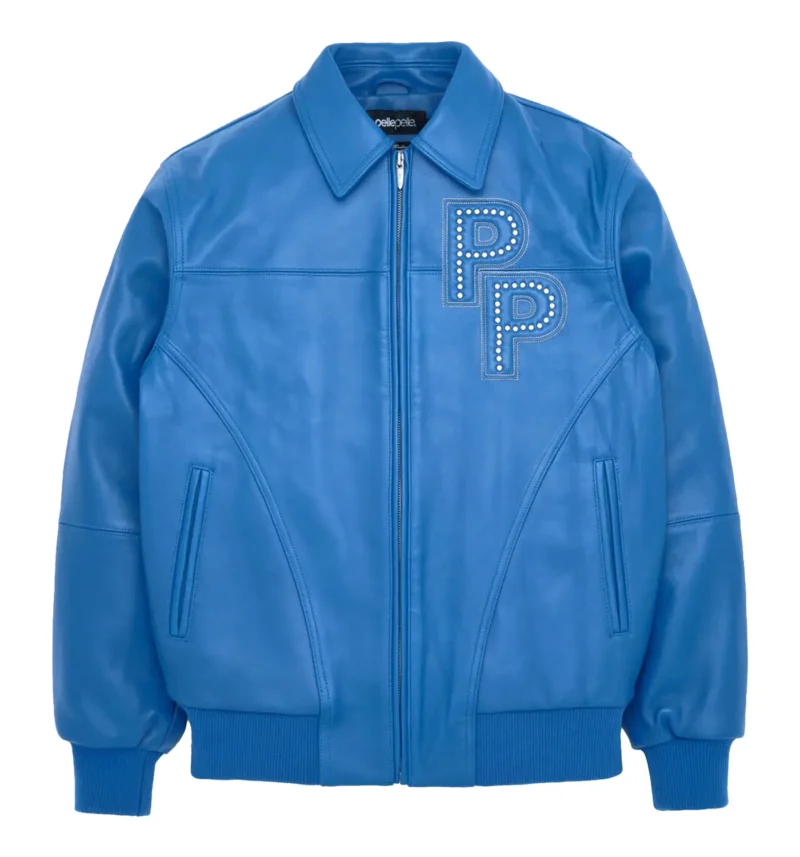 Pelle Pelle Stones Blue Leather Jacket