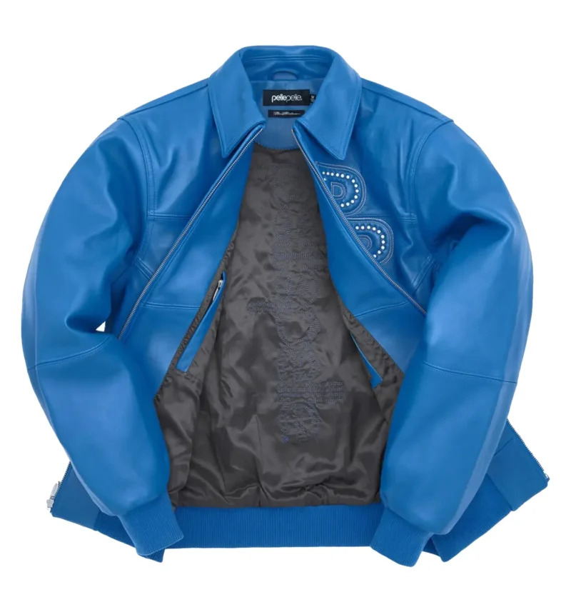 Pelle Pelle Stones Blue Leather Jacket - Image 3