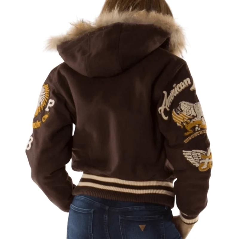 Pelle Pelle American Legend Women Brown Varsity Jacket - Image 2