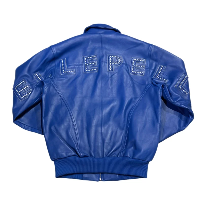 Pelle Pelle Stones Blue Geniune Leather Jacket - Image 2