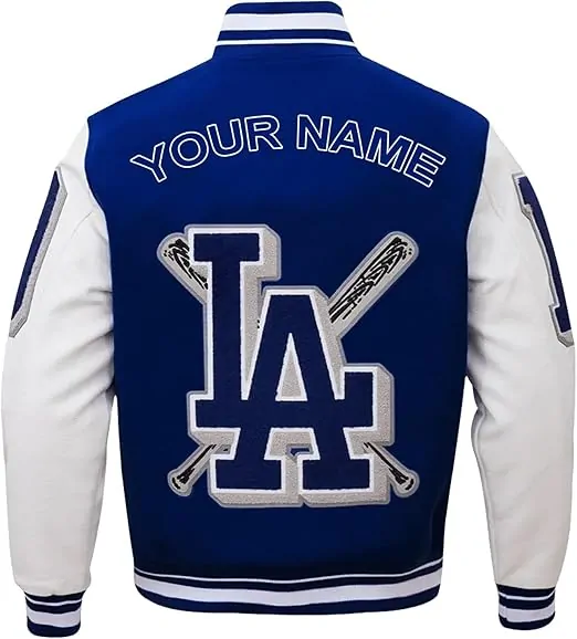 Trifoliate Custom LA Baseball Varsity Jacket - Image 2