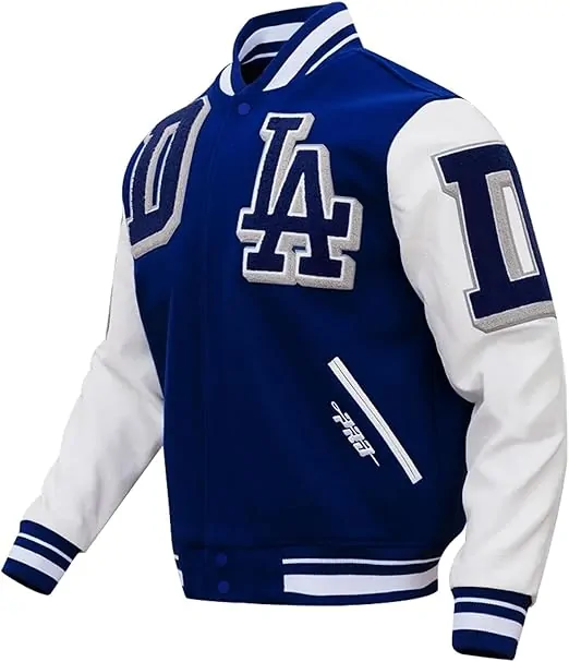 Trifoliate Custom LA Baseball Varsity Jacket - Image 3