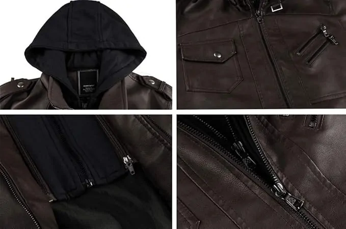 CRYSULLY Men's Leather Jacket-Fall Winter - Image 4